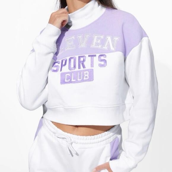 NWT Eleven by Venus Williams Collegiate Sweatshirt Size M - Picture 1 of 8